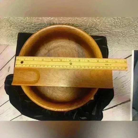 MCM Teak Thailand by Winsome 7  Piece Salad Bowl Set with Sticker - Picture 8 of 16